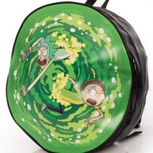 Rick And Morty Portal Round - Backpack